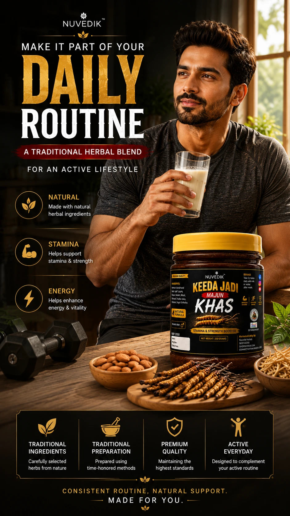 Nuvedik Keeda Jadi Majun Khas For Men - 250 Grams