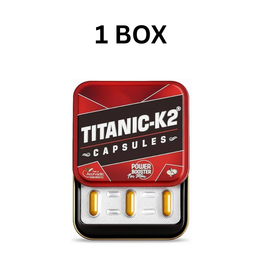Titanic K2 Capsule | Ayurvedic Herbal Supplement for Men’s Wellness & Daily Vitality Support 6 Capsule