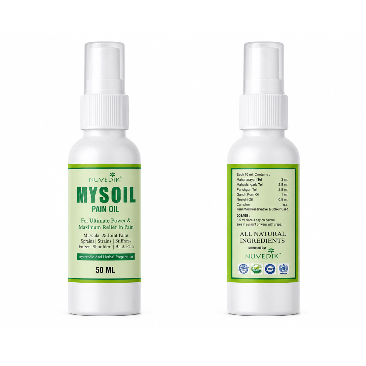 Nuvedik Mysoil Traditional Ayurvedic Body Oil (50ml)