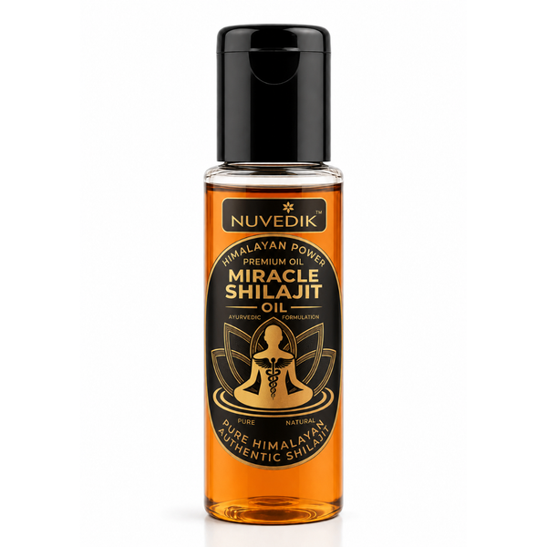 Nuvedik Miracle Shilajit Ayurvedic Massage Oil (30ml)