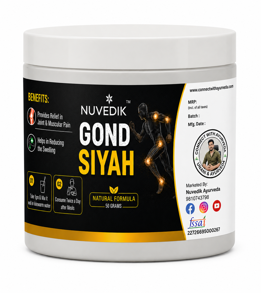 Nuvedik Gond Siyah Paste 50 Grams For Body Pain & Joint Health