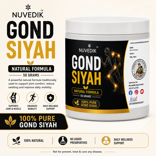 Nuvedik Gond Siyah Paste 50 Grams For Body Pain & Joint Health