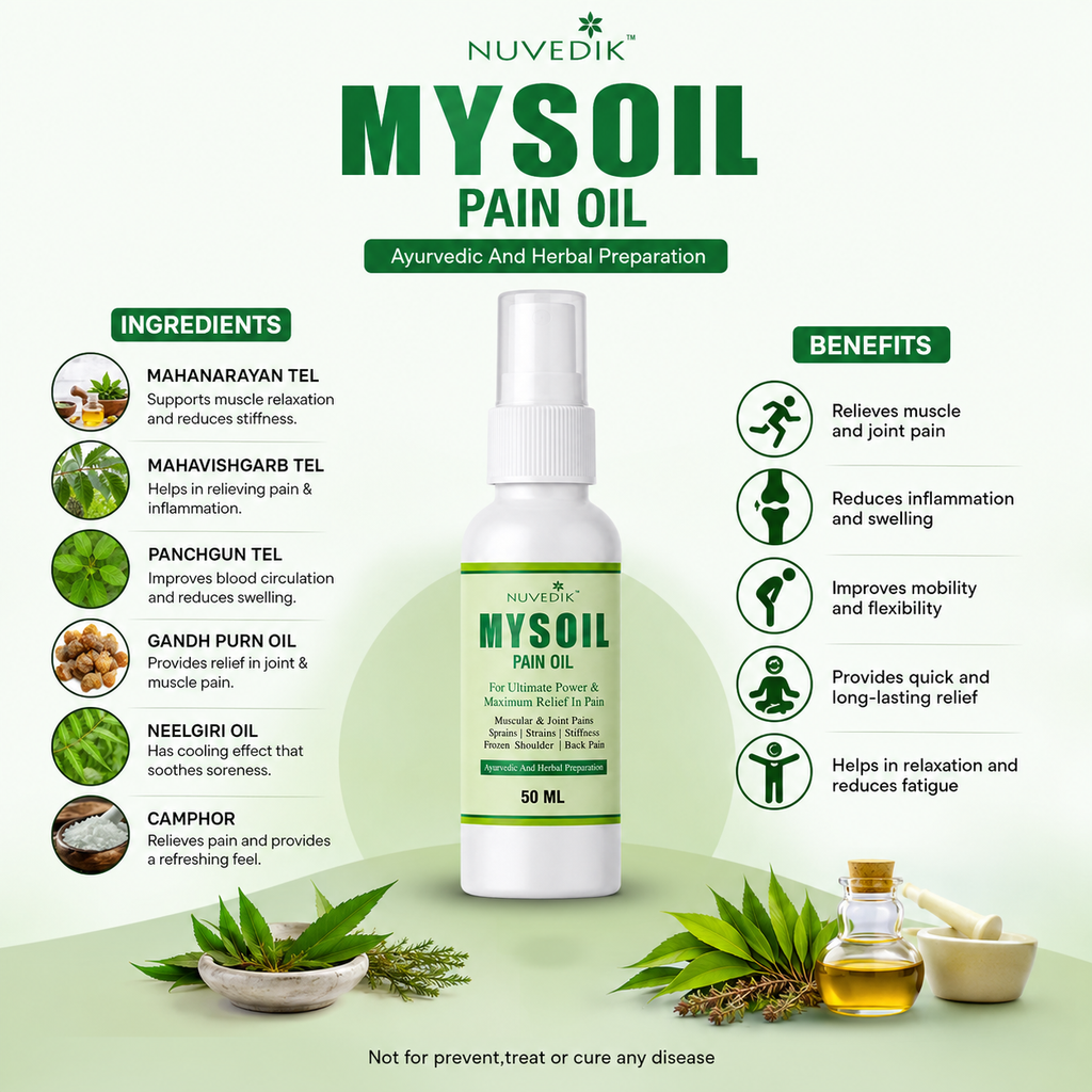 Nuvedik Mysoil Traditional Ayurvedic Body Oil (50ml)