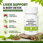 Nuvedik Punarnava Makoy Kutki Traditional Ayurvedic Tablets